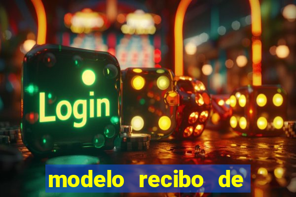 modelo recibo de pagamento word